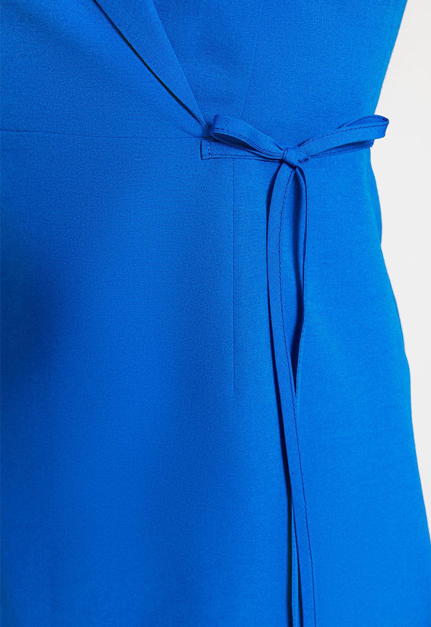Trendyol - A-line jacket dress - blue