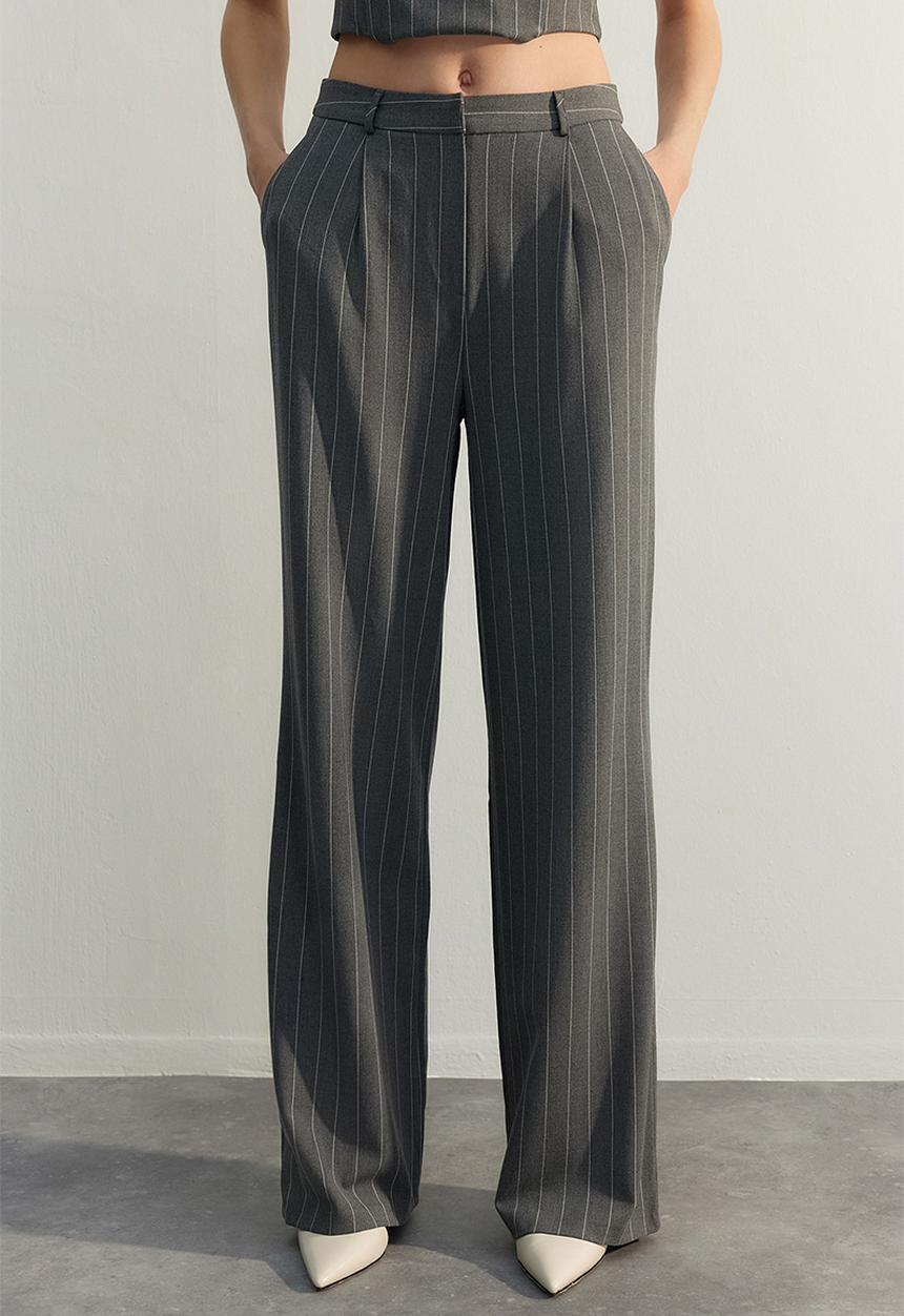 Trendyol - Limited edition  wide leg striped woven trousers - multi-colored