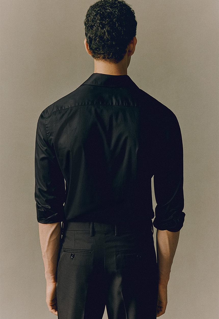 H&M - Slim fit shirt - black