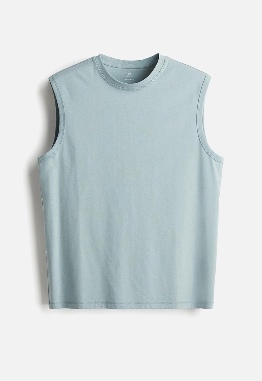 H&M - Coolmax® regular fit vest top - light turquoise