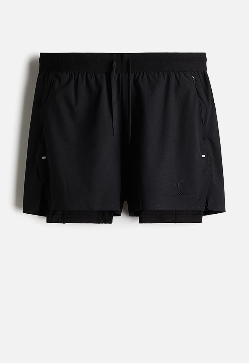 H&M - Double-layered sports shorts in drymove™ - Black