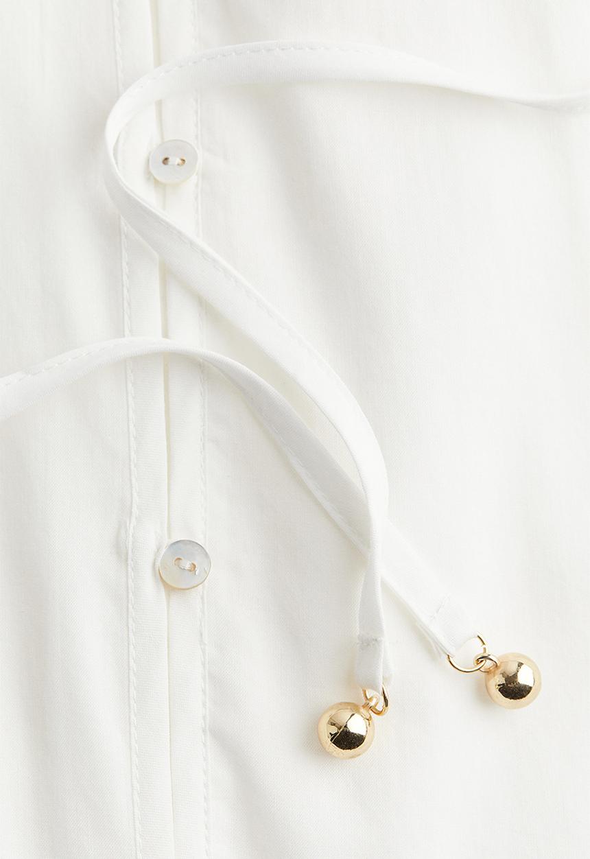 H&M - Tiered maxi dress - white