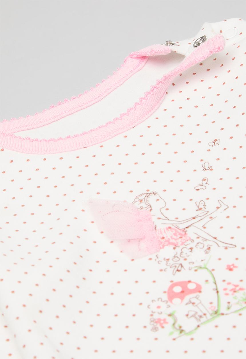 Pop Candy - Pollka dot romper - pink & white