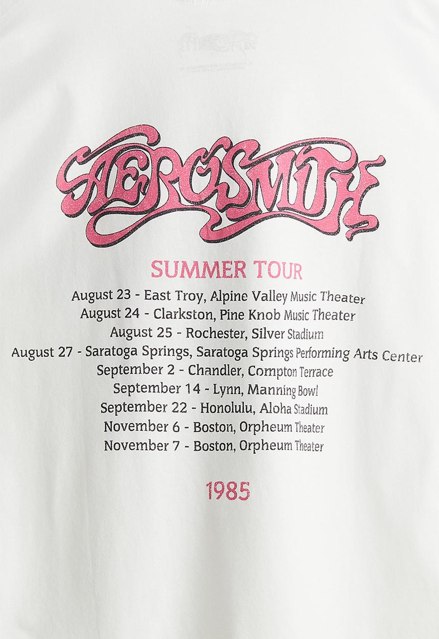 H&M - Oversized printed t-shirt - cream aerosmith 