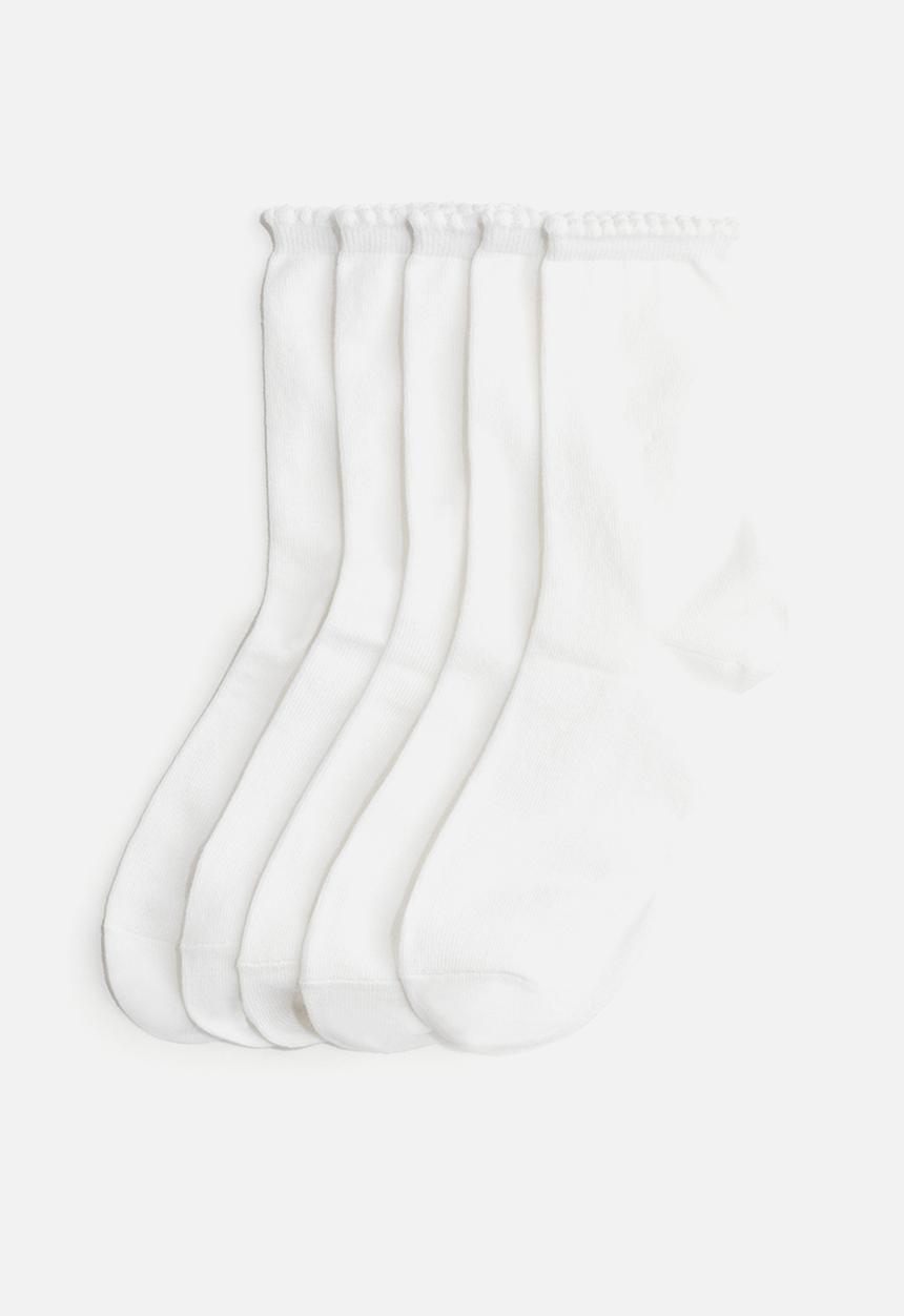 H&M - 5-Pack socks - white