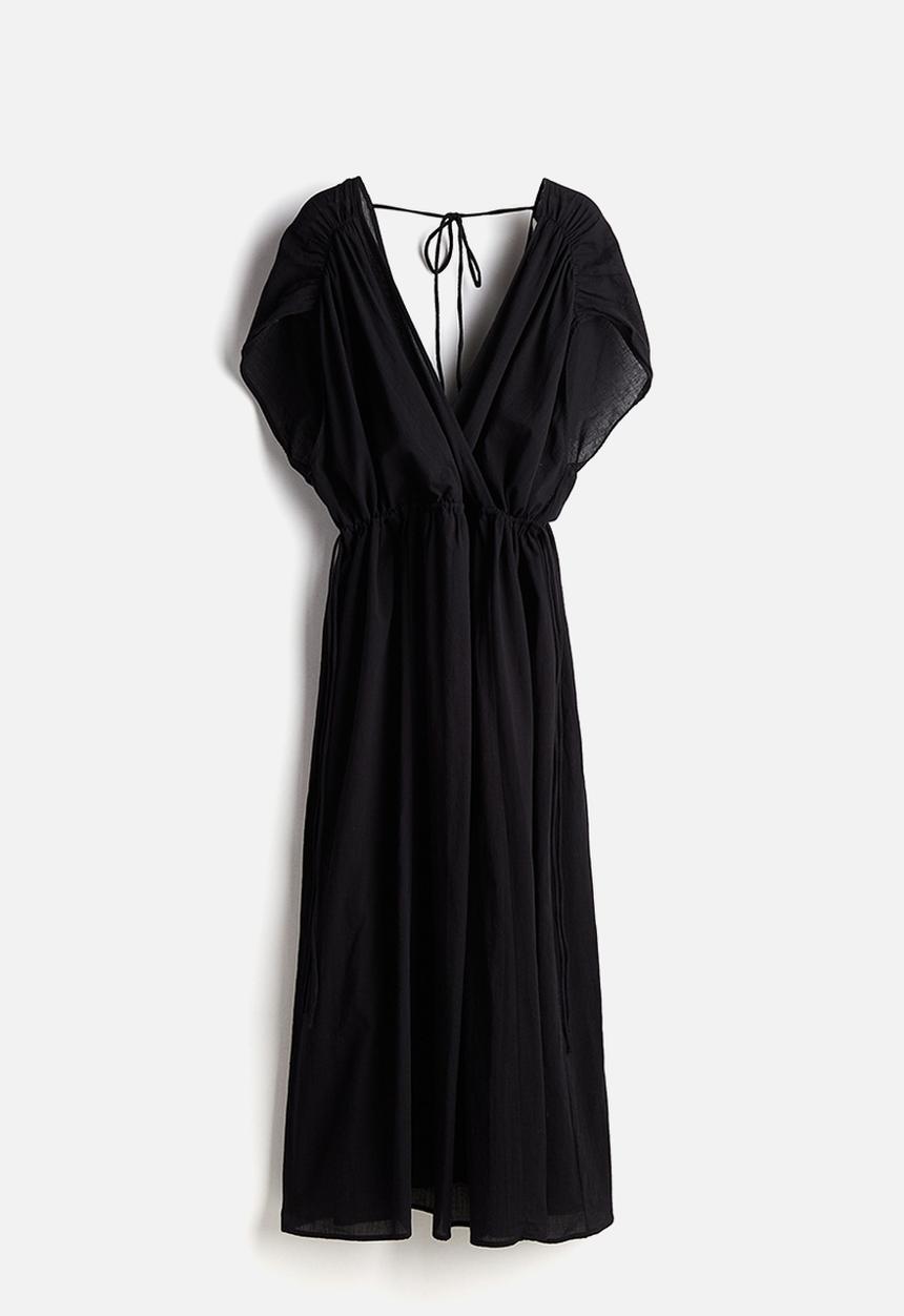 H&M - Oversized cotton dress - black