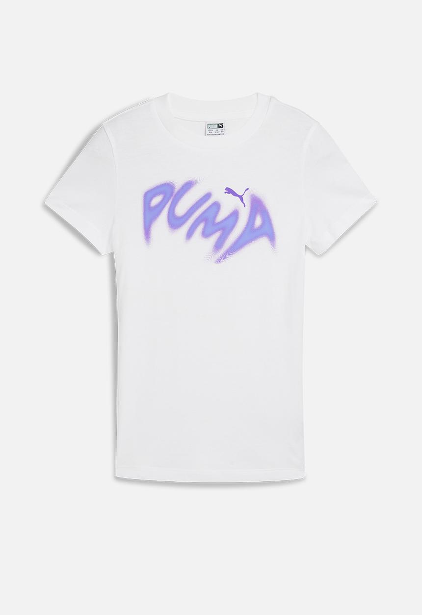 PUMA - Graphics Warped Puma Tee G - Puma White
