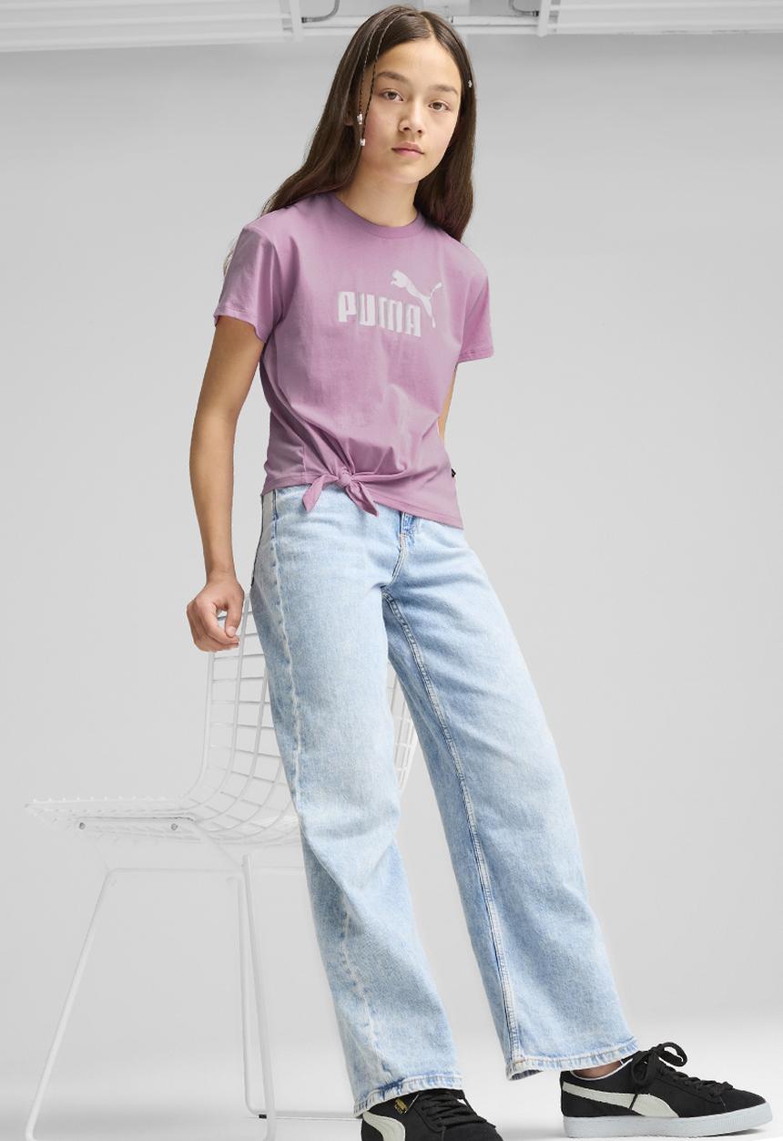 PUMA - Ess+ Logo Knotted Tee G - Mauved Out