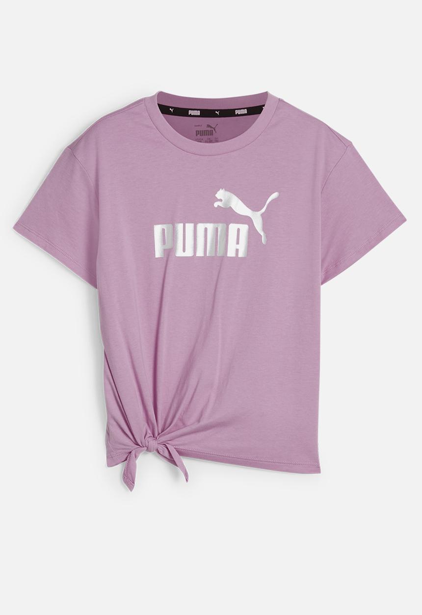PUMA - Ess+ Logo Knotted Tee G - Mauved Out