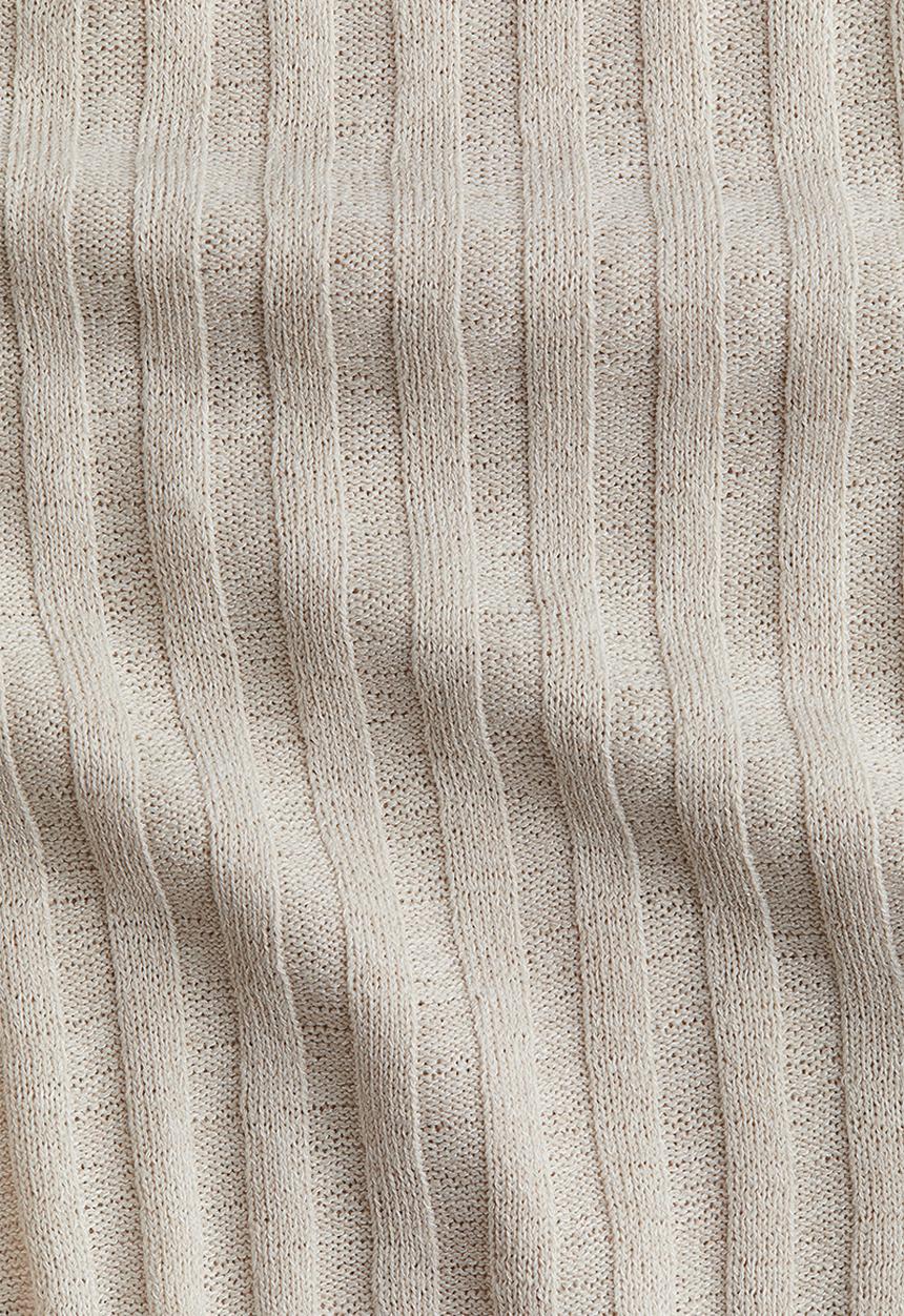 H&M - Rib-knit dress - light beige