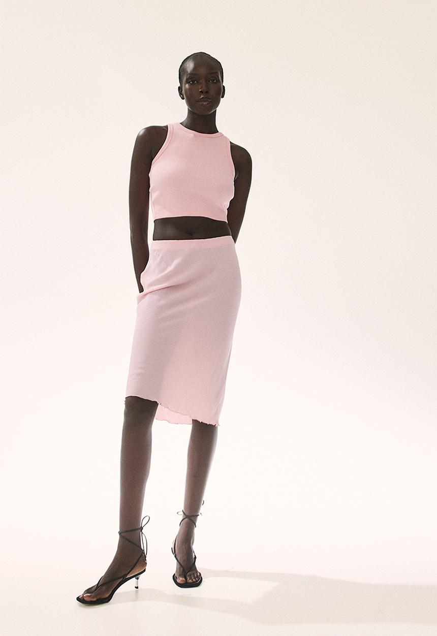 H&M - Knee-length skirt - pink