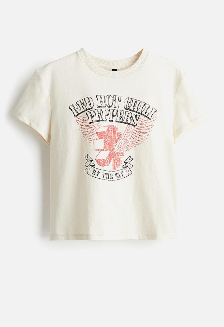 H&M - Printed t-shirt - white