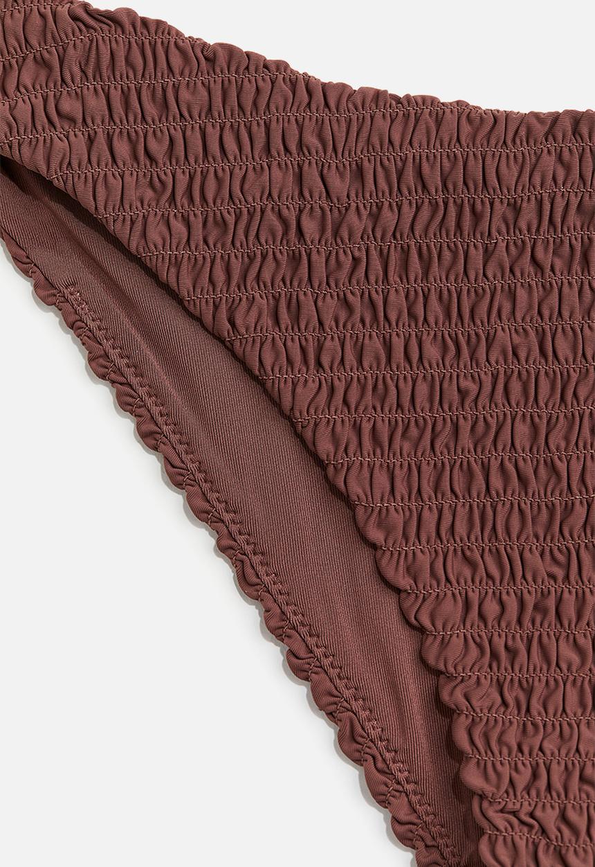 H&M - Smocked bikini bottoms - brown