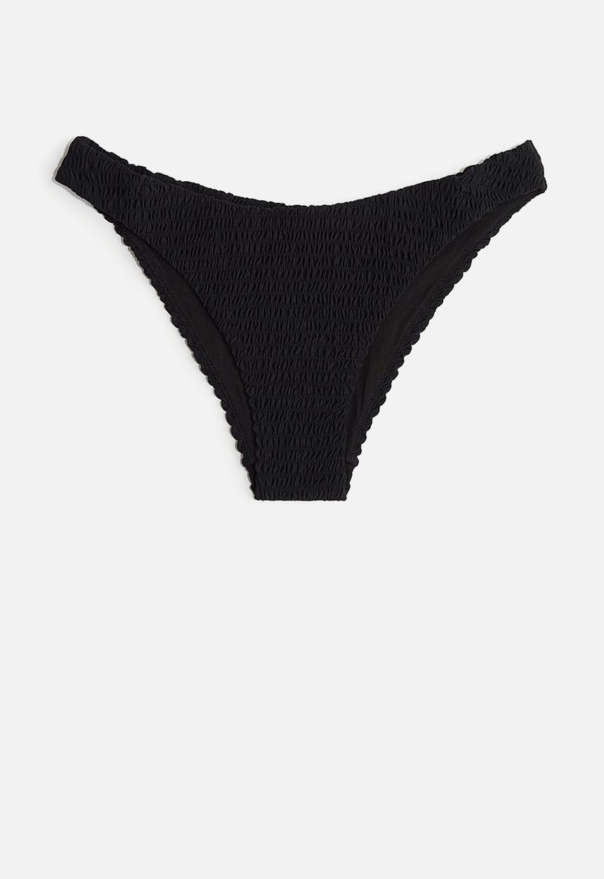 H&M - Smocked bikini bottoms - black