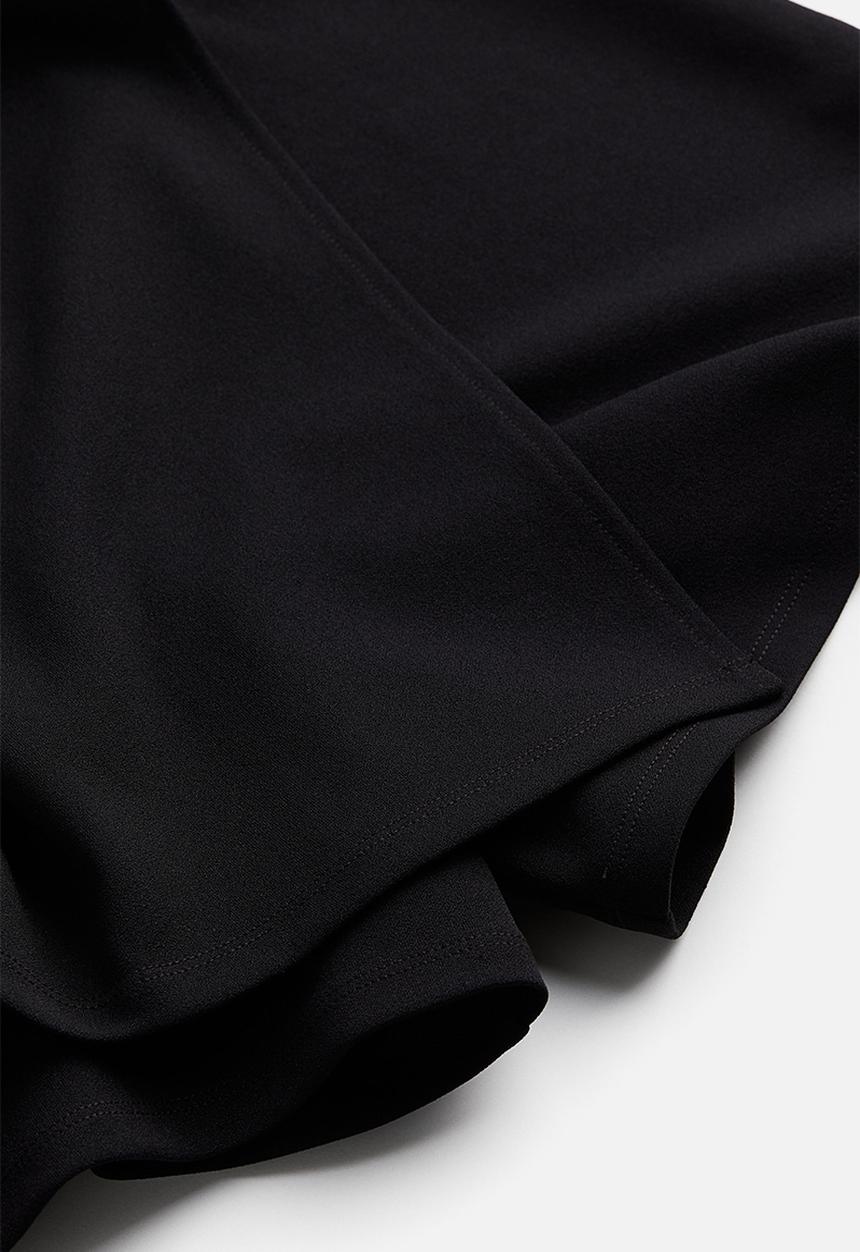H&M - Jersey wrap skort - black