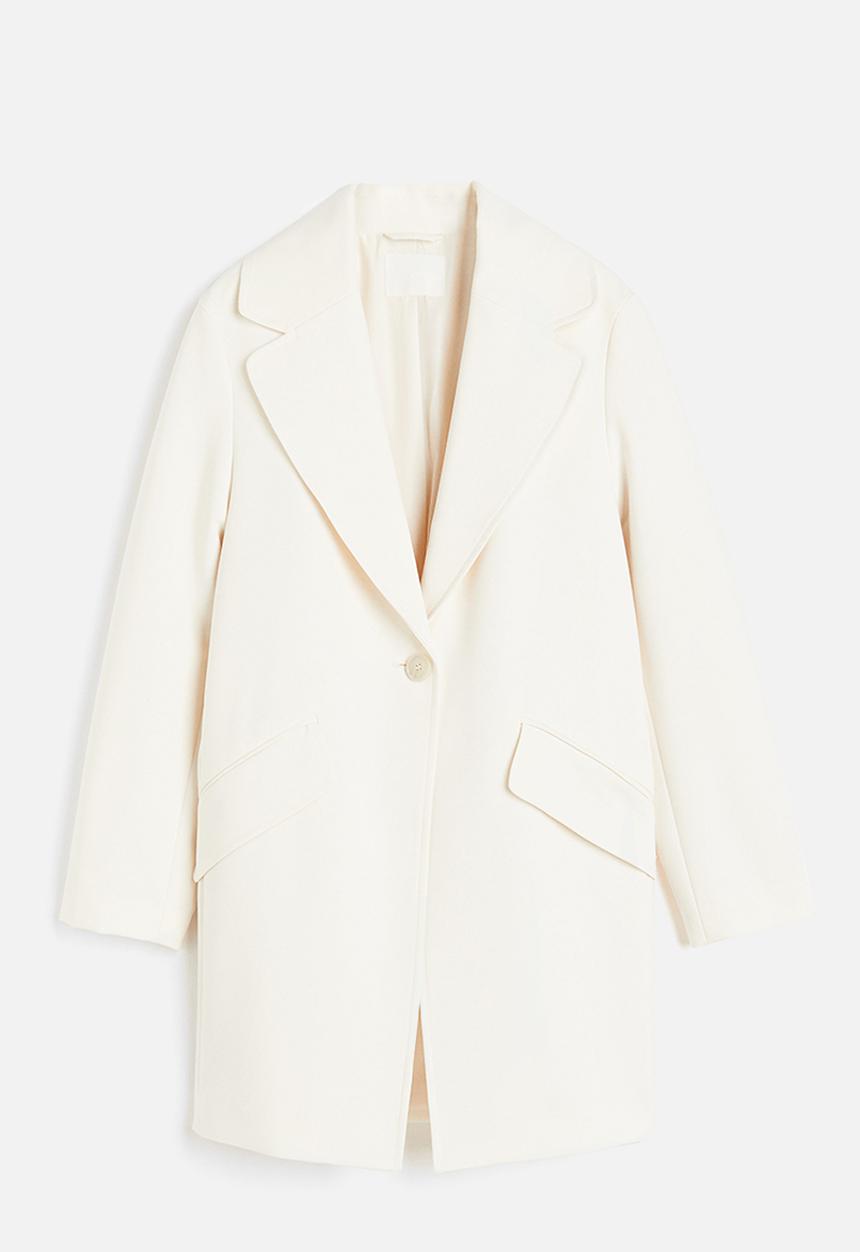 H&M - Single-breasted coat - cream