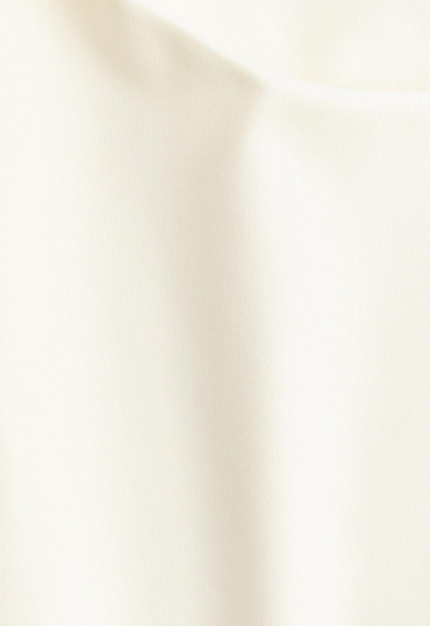 H&M - Cropped microfibre vest top - cream