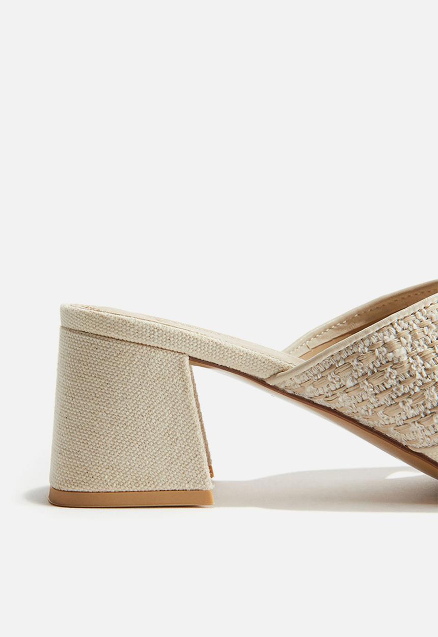 H&M - Textured mules - light beige