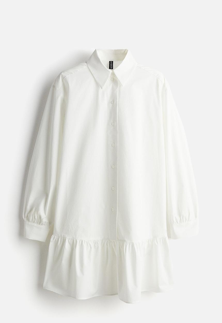H&M - Poplin shirt dress - cream