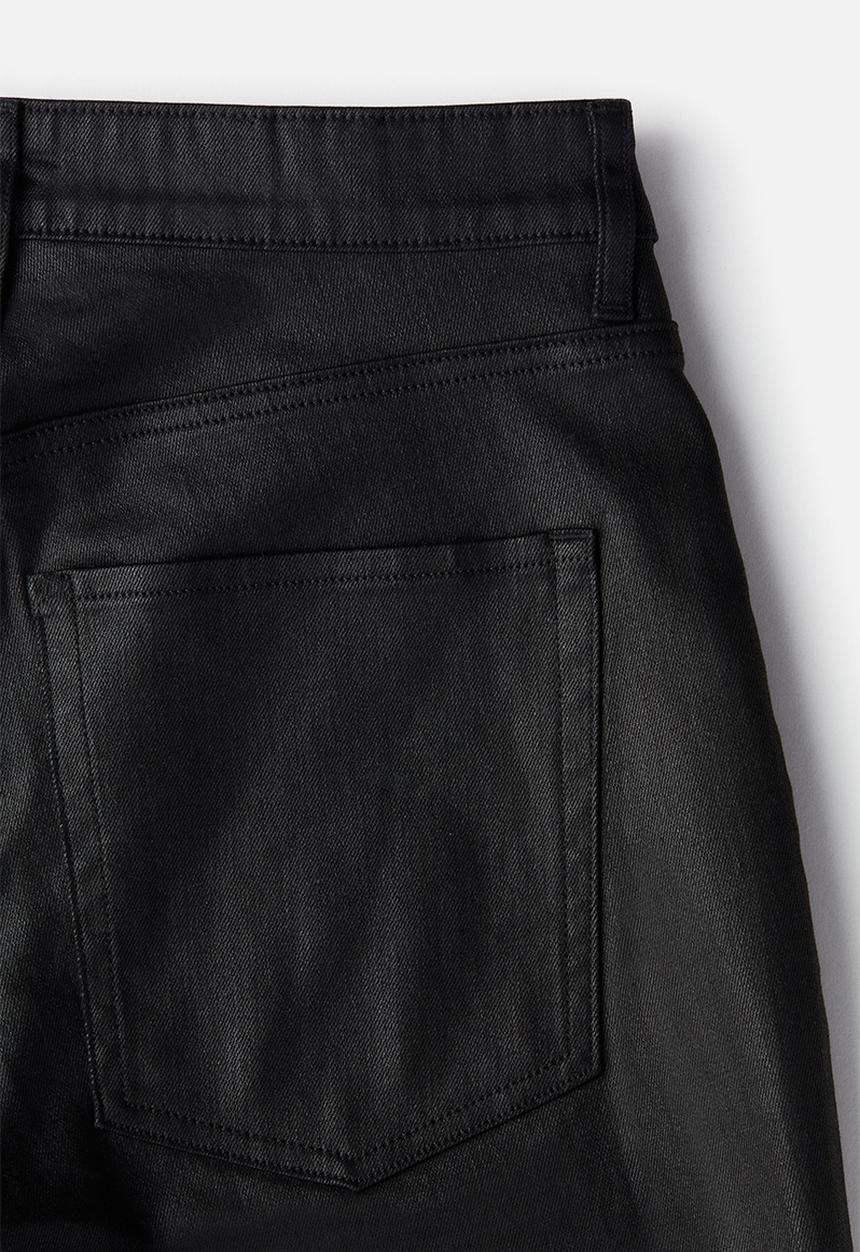 H&M - Curvy fit bootcut high jeans - black