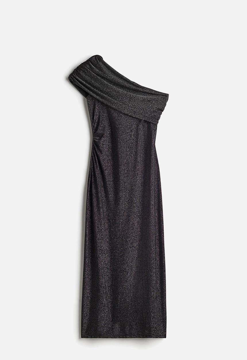 H&M - One-shoulder bodycon dress - Black