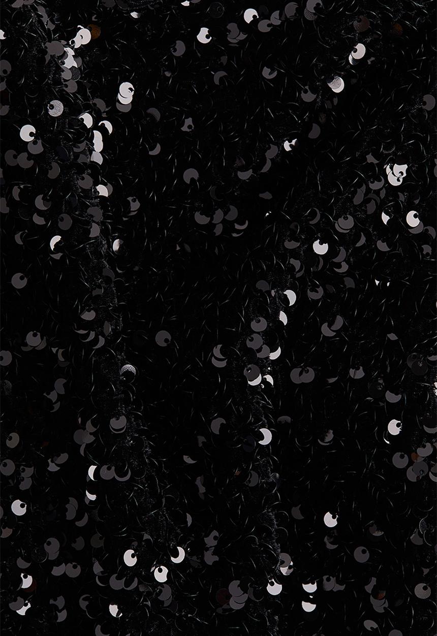 H&M - Sequined bandeau top - Black