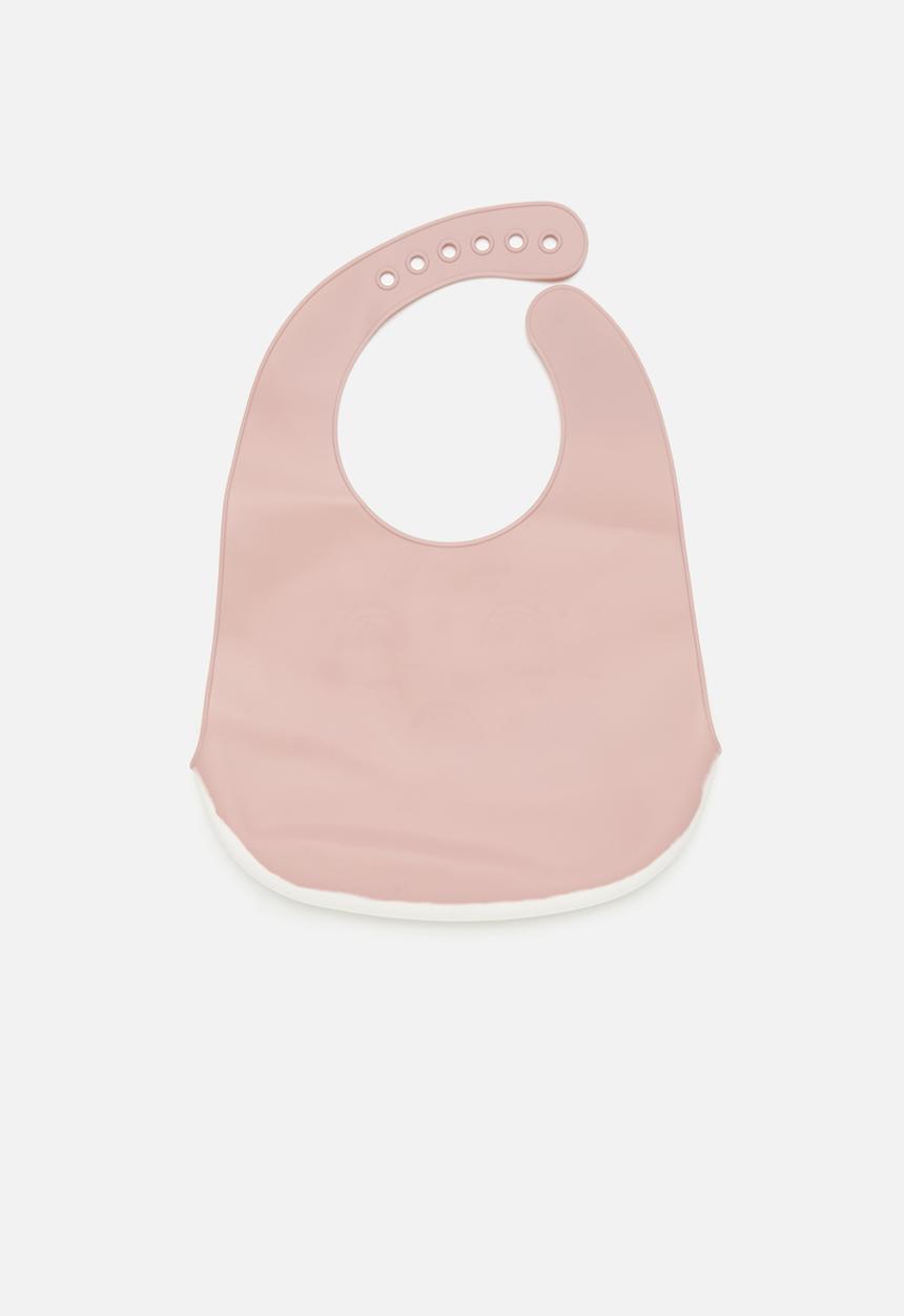 Pop Candy - Silicone bib-pink & white