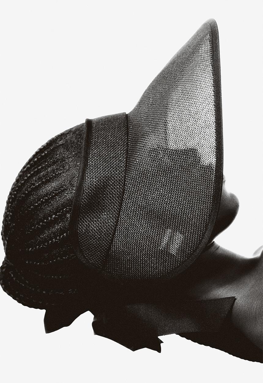 H&M - Straw sun visor - black