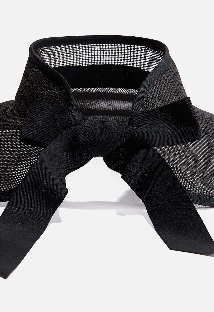 H&M - Straw sun visor - black