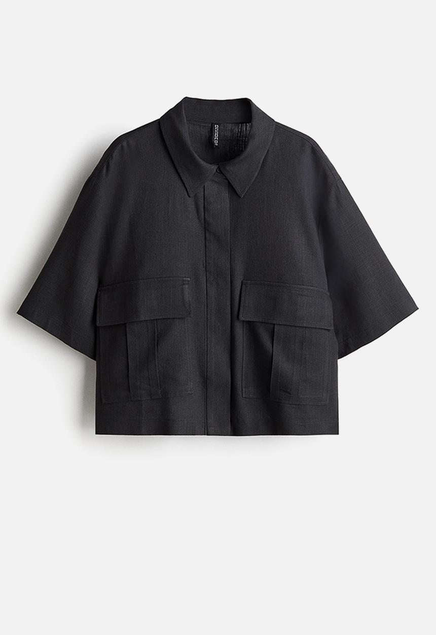 H&M - Cargo shirt - dark grey