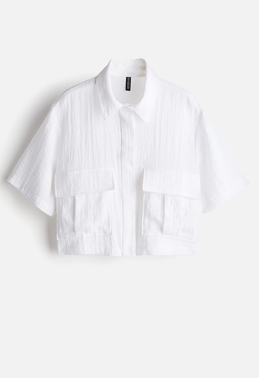 H&M - Cargo shirt - white