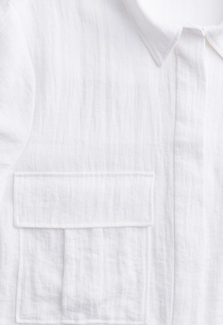 H&M - Cargo shirt - white