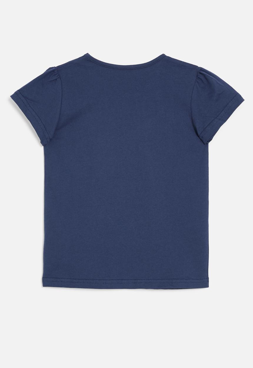 Pop Candy - Floral tee - navy blue