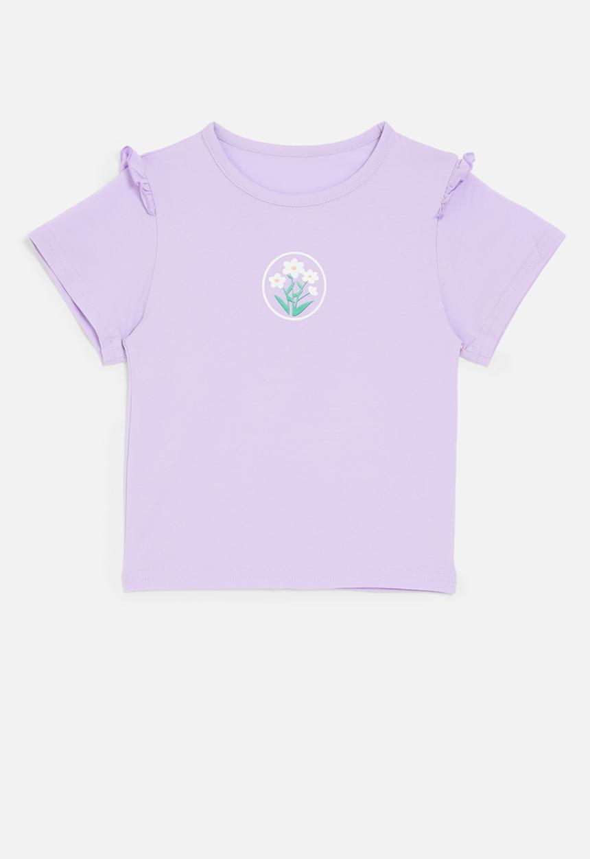Pop Candy - Frilled tee - purple