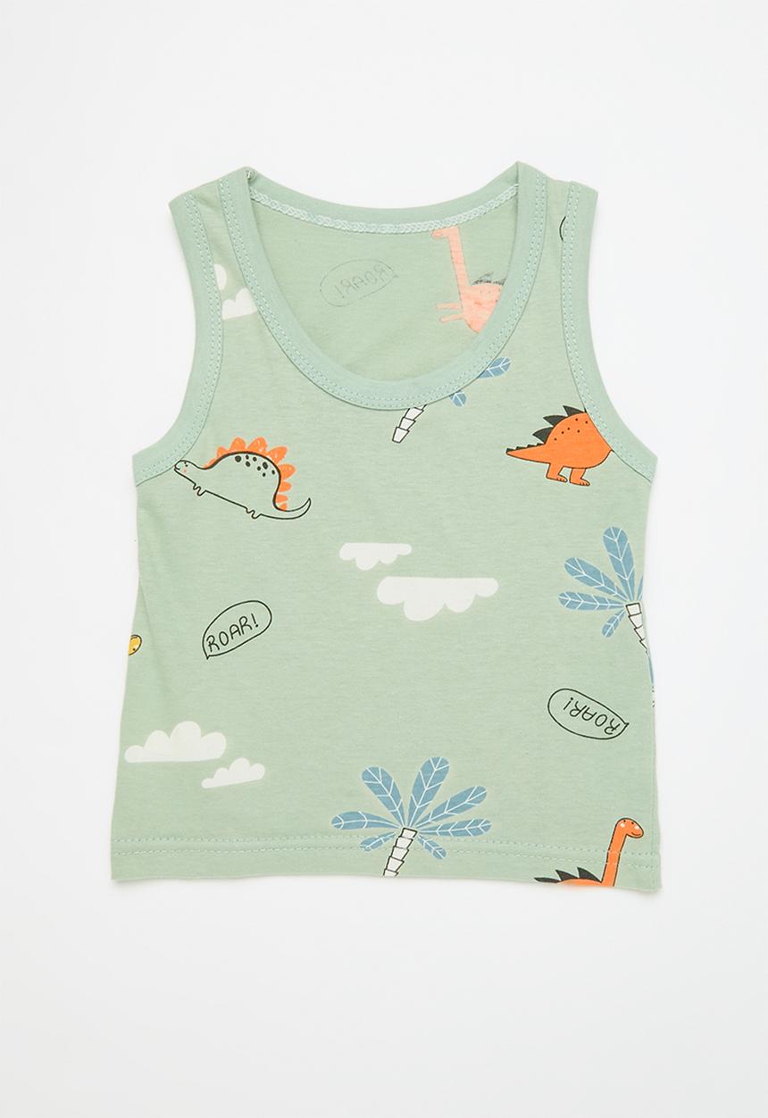 Pop Candy - Printed vest - green