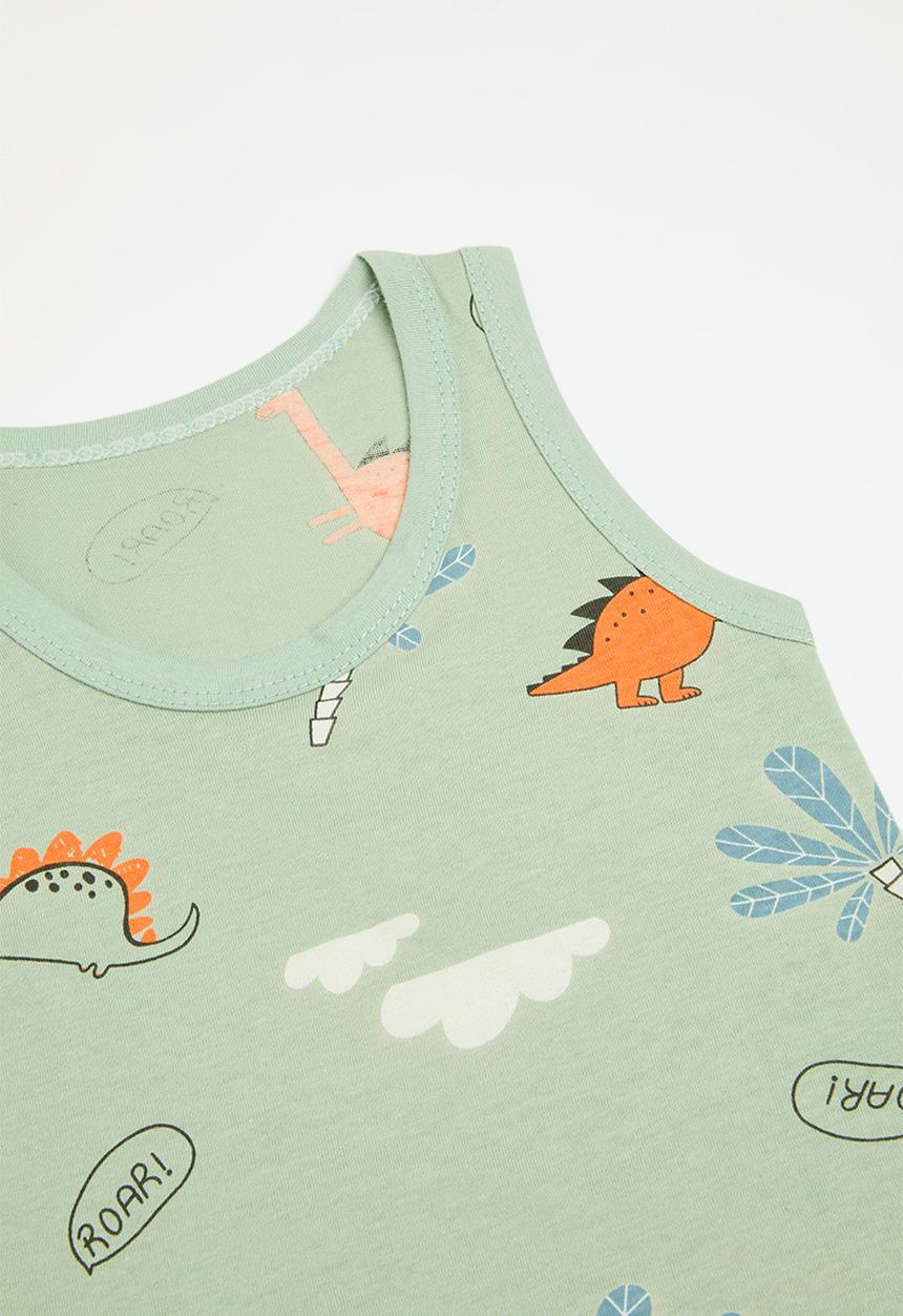 Pop Candy - Printed vest - green