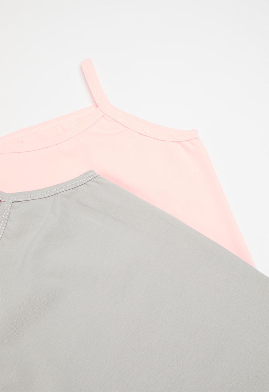 Pop Candy - 2 Pack cami set - pink & grey