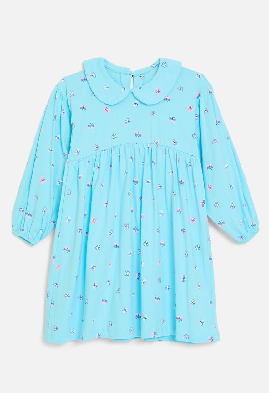 Pop Candy - Peter pan collar dress - blue 
