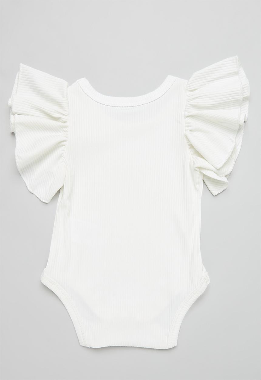 Pop Candy - Frilled body vest - white
