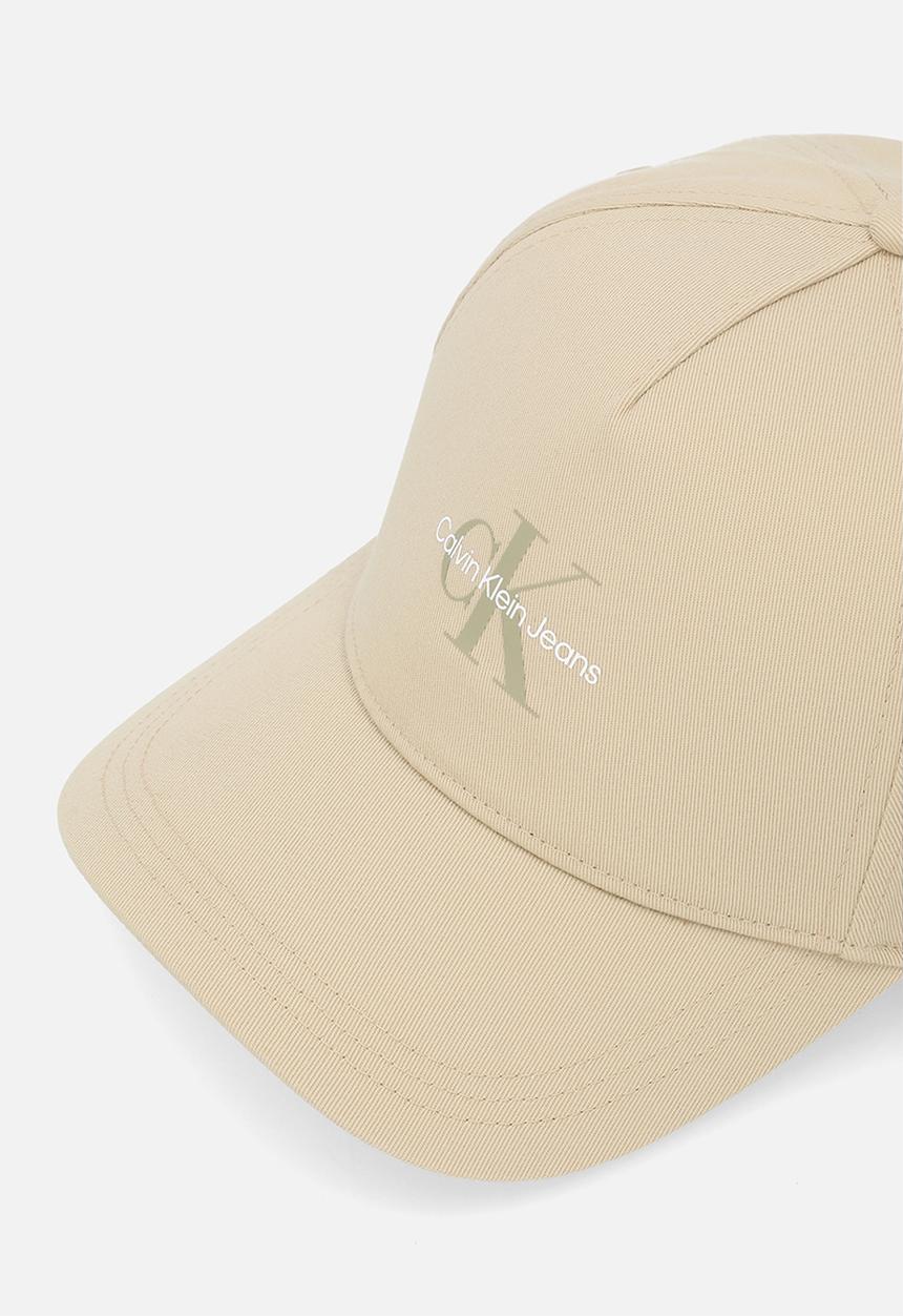 Calvin Klein - Mono Logo Print Cap  -  Stone