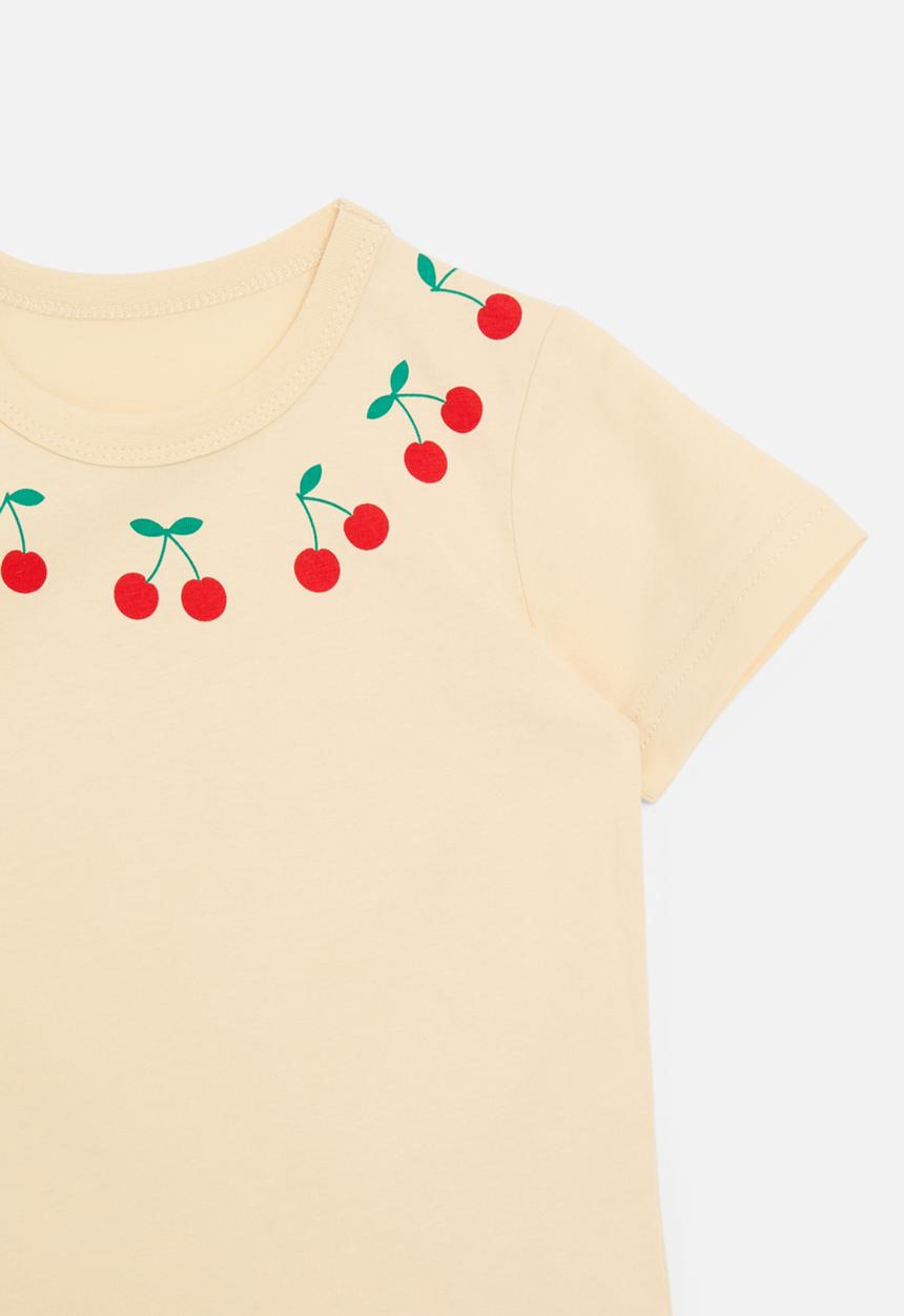 Pop Candy - Printed crew tee - ecru
