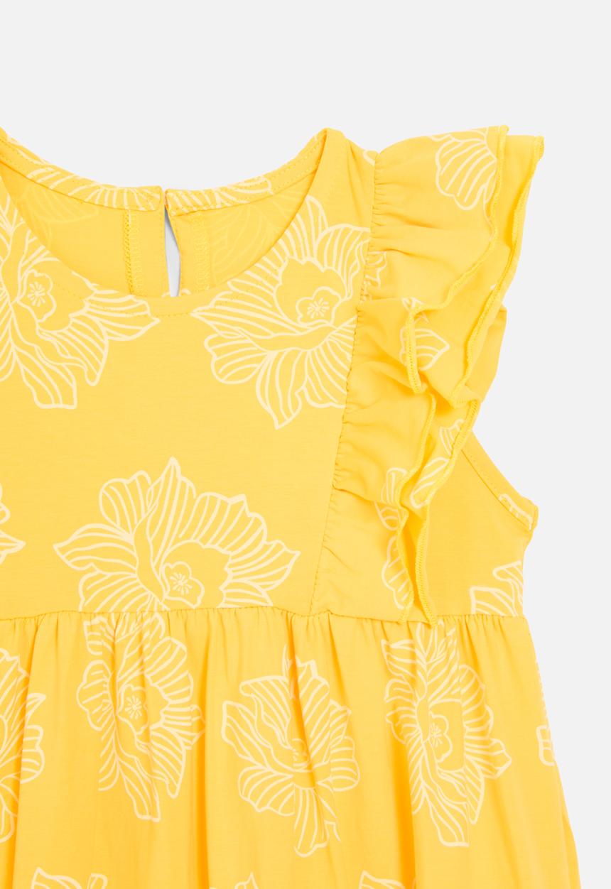 Pop Candy - Frilled sleeve dress - yellow