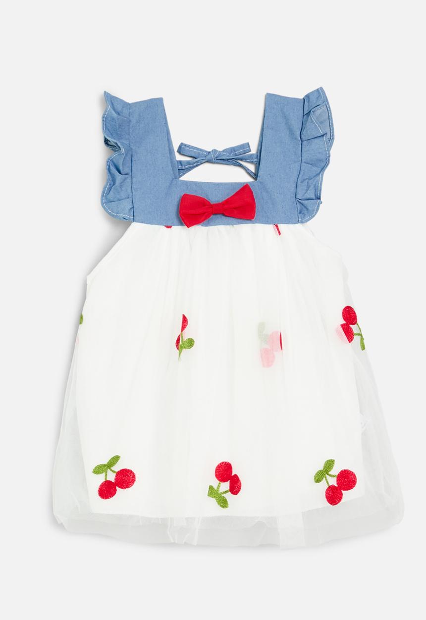 Pop Candy - Cherry print combo dress - multi
