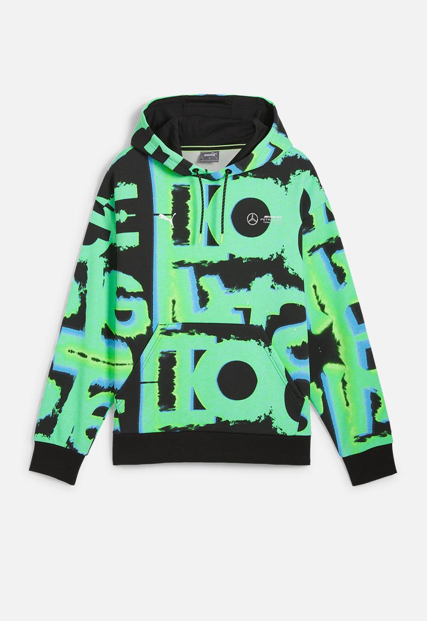 PUMA - MAPF1 Neon Energy AOP Hoodie - PUMA Black