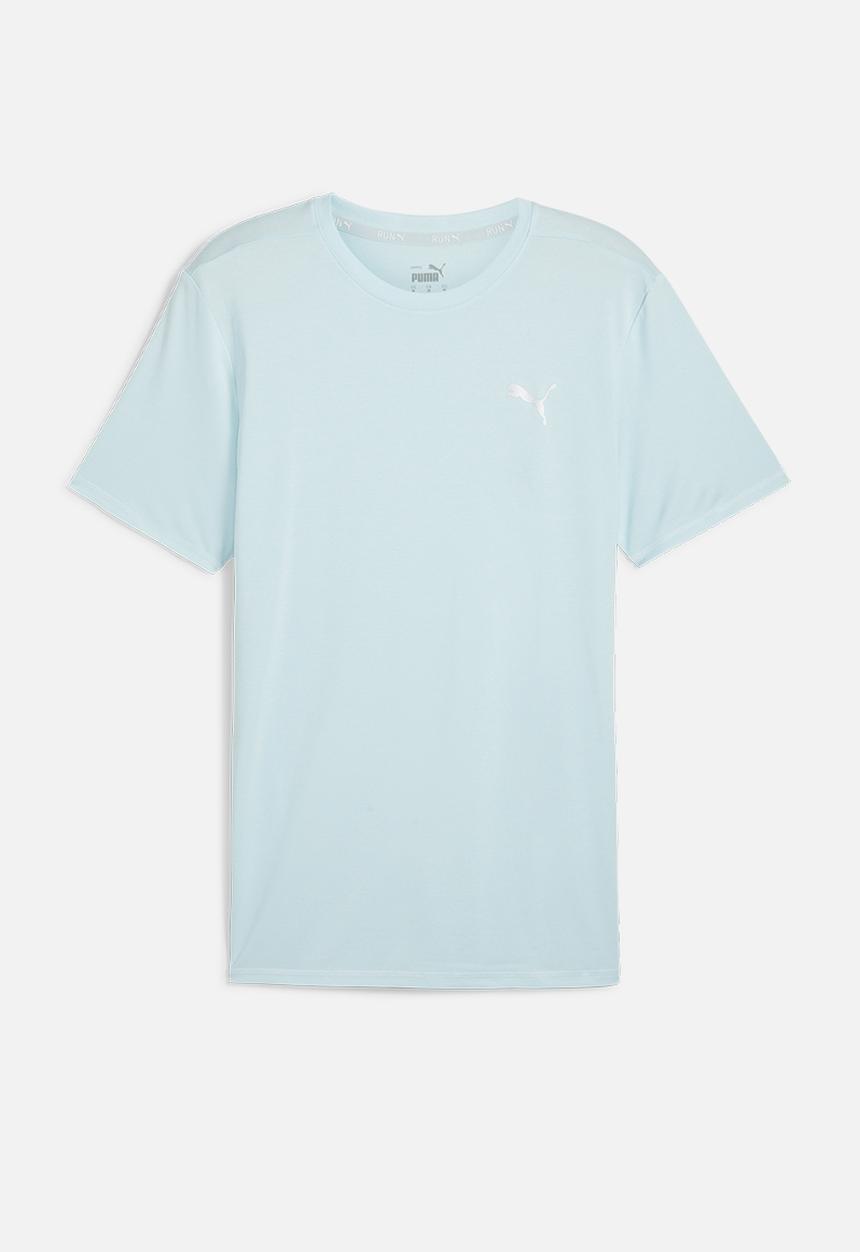 PUMA - Run Favourite Heather Short Sleeve Tee M - Nitro Blue Heather