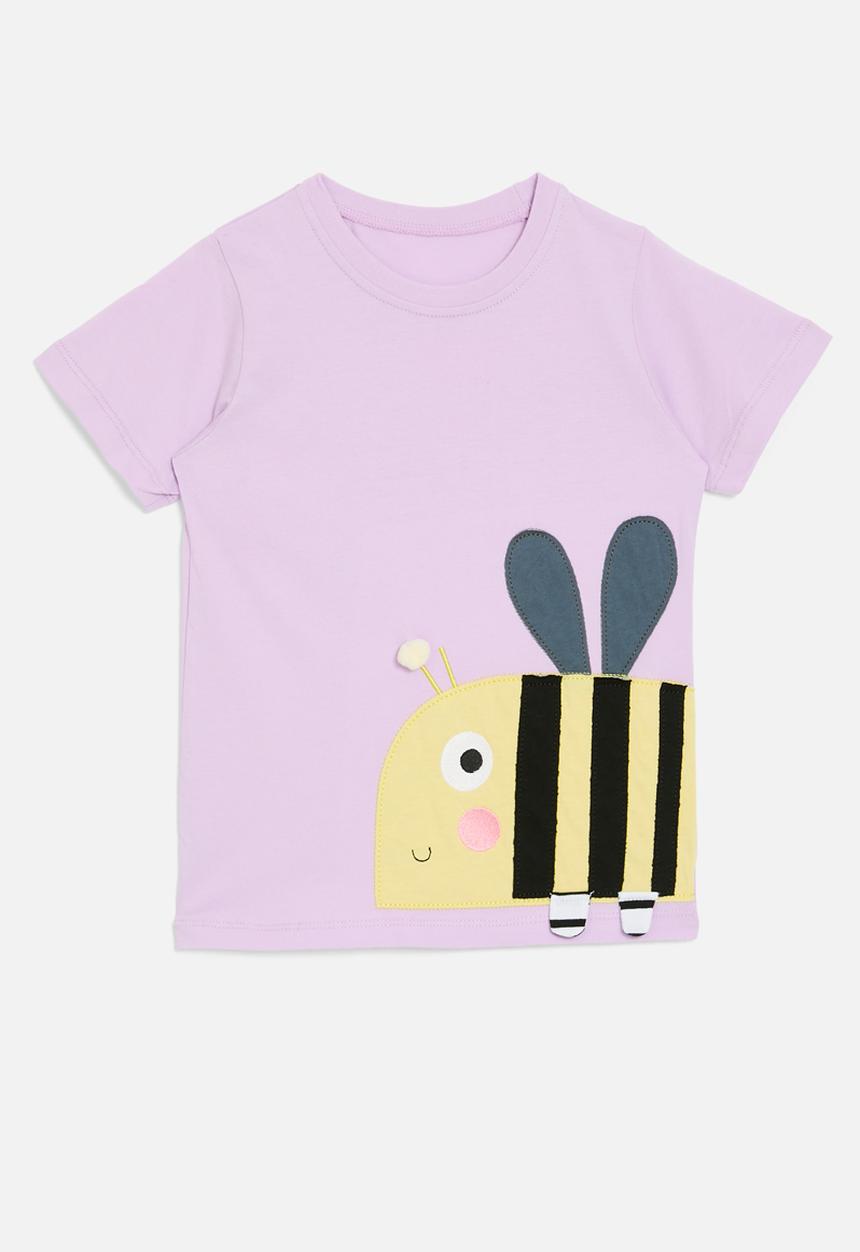 Pop Candy - Bee print tee - purple