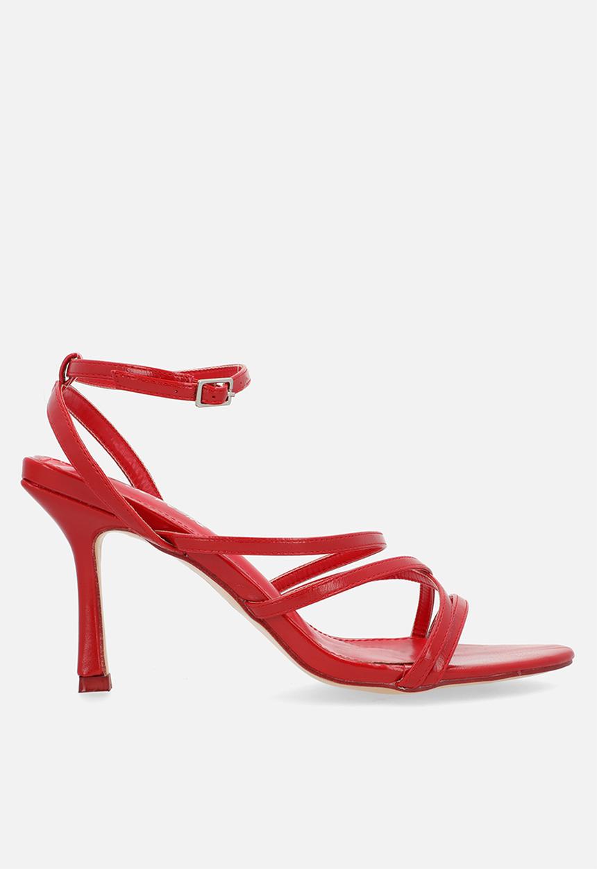 Public Desire - Free spirit strappy heel - red