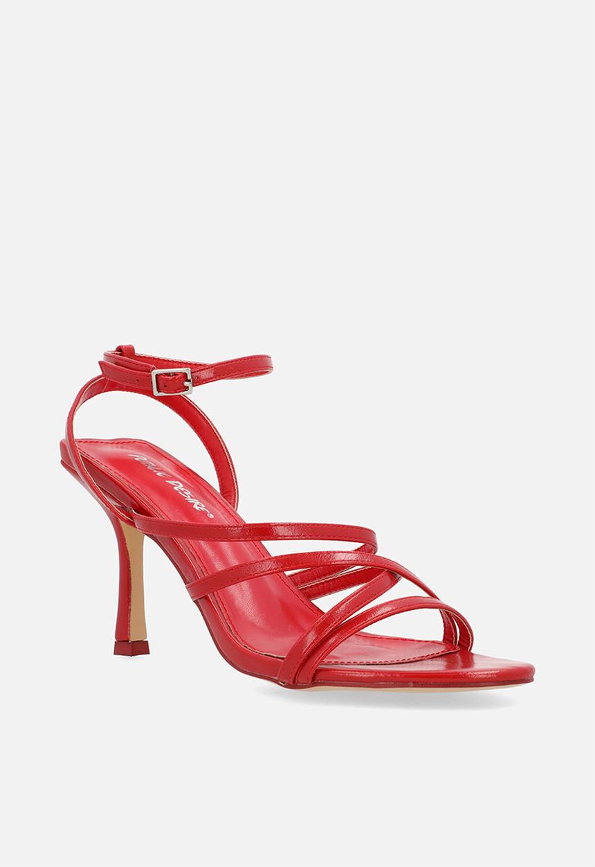 Public Desire - Free spirit strappy heel - red