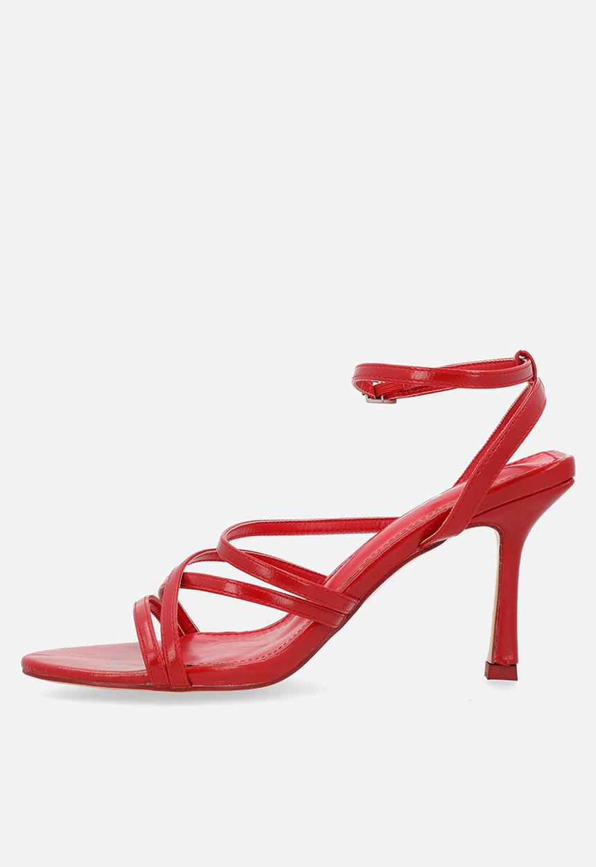 Public Desire - Free spirit strappy heel - red