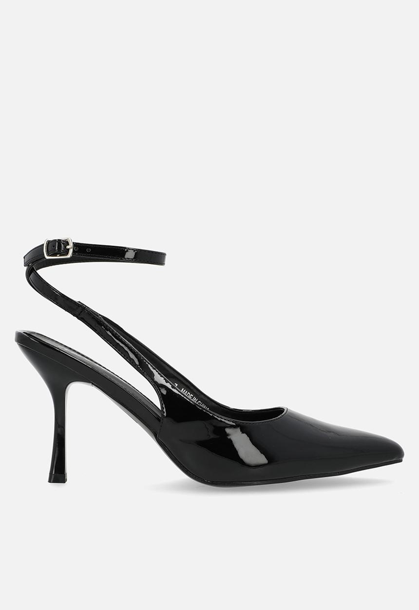Public Desire - Sweet talk slingback heel - black patent